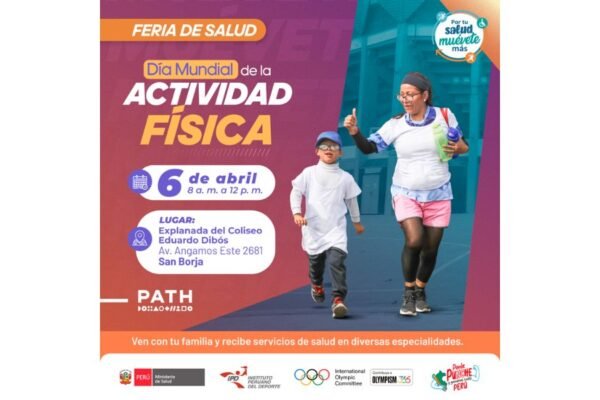Día Mundial de la Actividad Física: Minsa recuerda que “es tiempo de moverse” para mejorar la calidad de vida y prevenir enfermedades