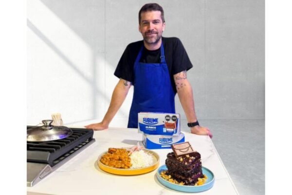 Luciano Mazzetti cocinando