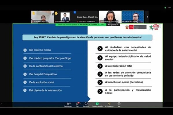 Ministerio de Salud lidera segunda Mesa de Trabajo para fortalecer la prevención del suicidio en universidades peruanas