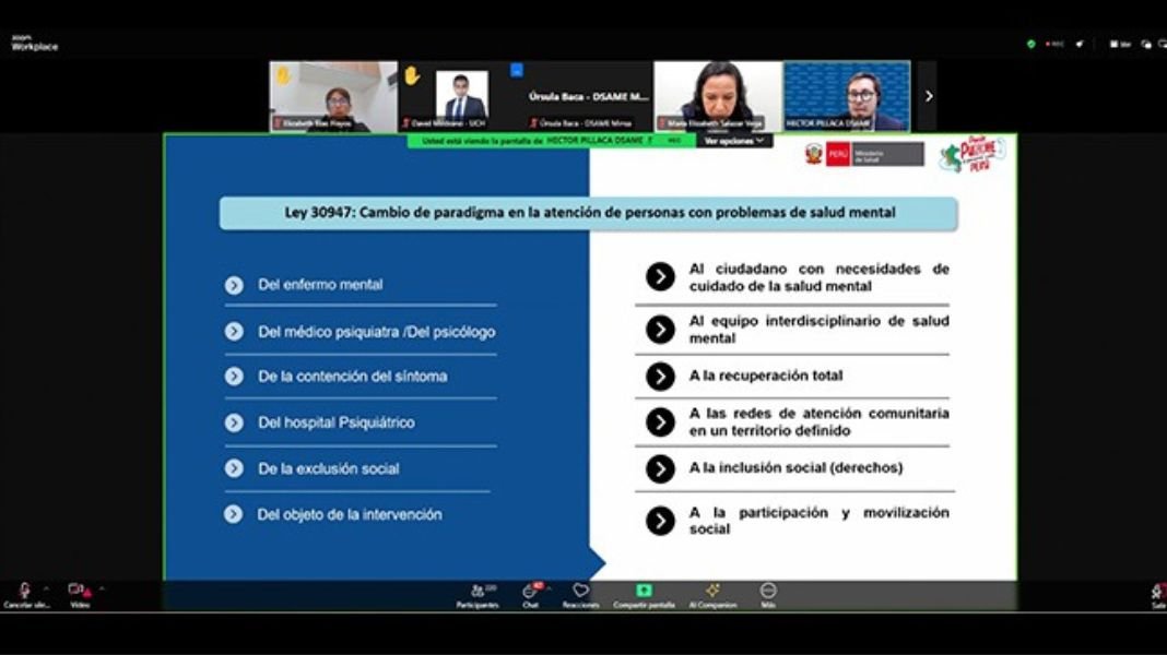 Ministerio de Salud lidera segunda Mesa de Trabajo para fortalecer la prevención del suicidio en universidades peruanas