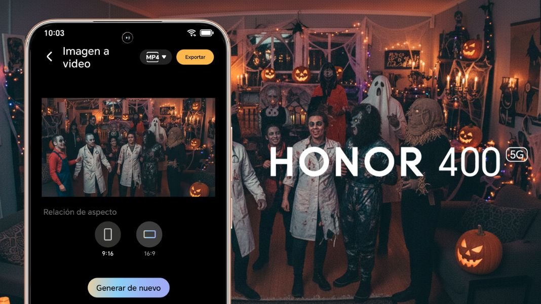 Imágenes que gritan Halloween: así transforma la IA del HONOR 400 cada fotografía