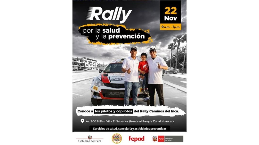 Ministerio de Salud y Automóvil Club Perú organizan “Rally por la salud y la prevención”