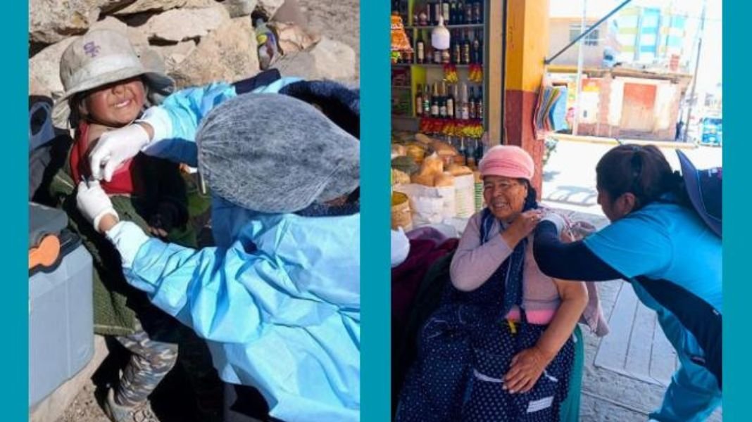 Minsa: 100 % de niños menores de 5 años vacunados contra influenza y neumonía en distritos priorizados por heladas y friaje