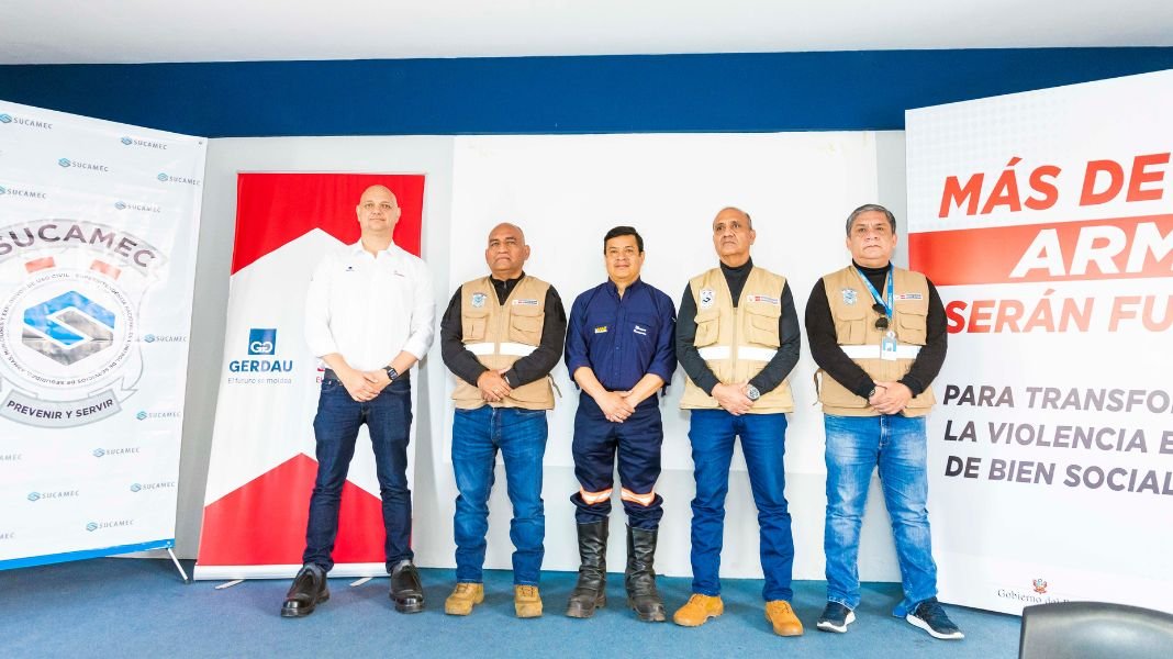 Sucamec y Siderperu transformarán más de 10 500 armas de uso civil en juegos infantiles y minigimnasios de acero