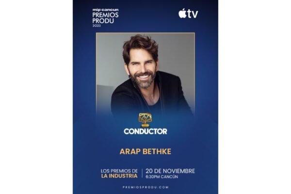 Arap Bethke conducirá Gala de los Premios PRODU 2025 de la Industria