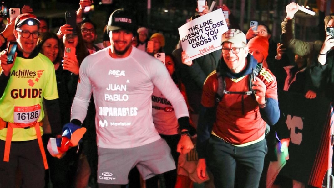 Juan Pablo Dos Santos, el último en cruzar la meta del Maratón de Nueva York; el primero en demostrar que no hay imposibles