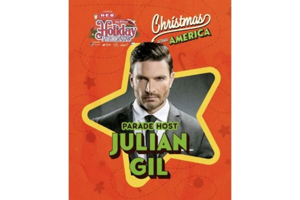 Julián Gil enciende la Navidad en "McAllen Holiday Parade 2025"