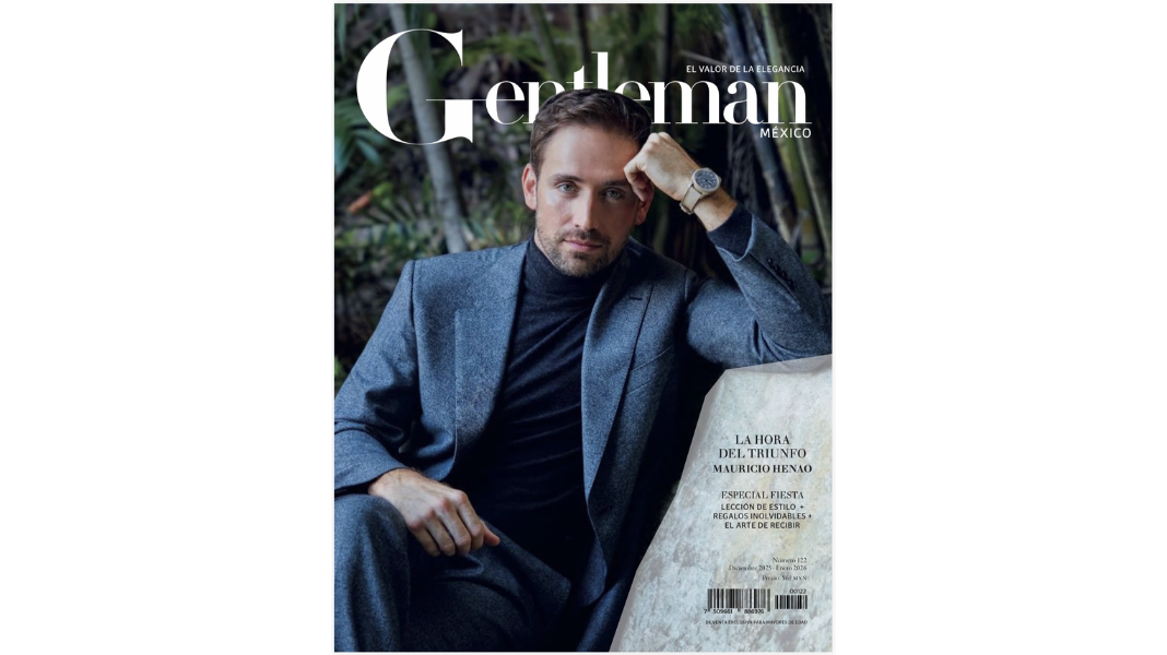 Mauricio Henao cierra el año engalanando la portada de la prestigiosa revista Gentleman