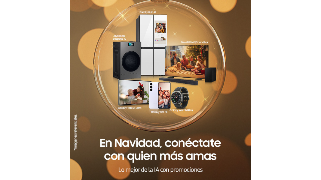 Samsung cierra 2025 con campaña que destaca regalos conectados e Inteligencia Artificial