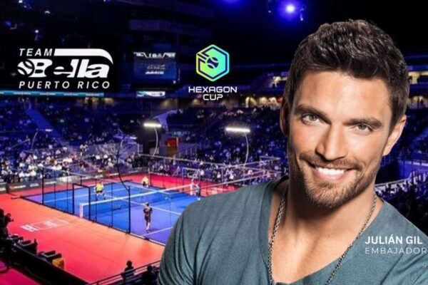 Julián Gil vuelve al escenario mundial del pádel como embajador del 'Team Bella Puerto Rico' en Hexagon Cup 2026