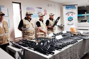La Libertad: Sucamec presenta 81 armas de fuego y 670 municiones incautadas tras operativos de fiscalización a empresas de seguridad privada