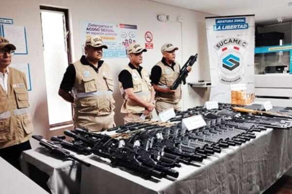 La Libertad: Sucamec presenta 81 armas de fuego y 670 municiones incautadas tras operativos de fiscalización a empresas de seguridad privada