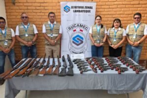 Sucamec incauta 64 armas de fuego a empresas de seguridad privada que operaban sin cumplir condiciones de seguridad en Lambayeque y Áncash