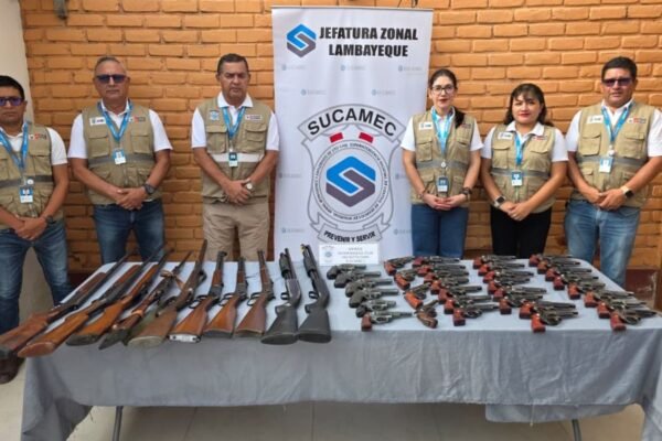 Sucamec incauta 64 armas de fuego a empresas de seguridad privada que operaban sin cumplir condiciones de seguridad en Lambayeque y Áncash