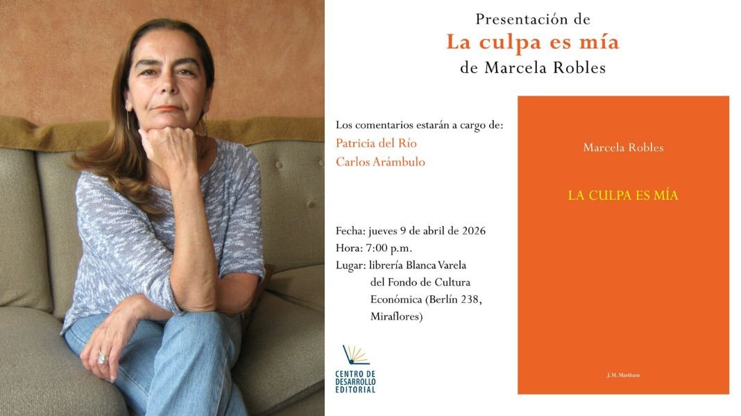 Marcela Robles presenta su libro La culpa es mía