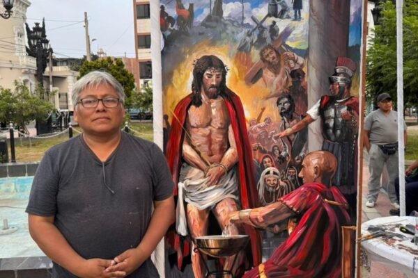 Chorrillos: presentan a los ganadores del concurso de dibujo en lienzos “CHORRILLOS VIVE LA FE” inspirados en “Los misterios de la pasión de cristo”