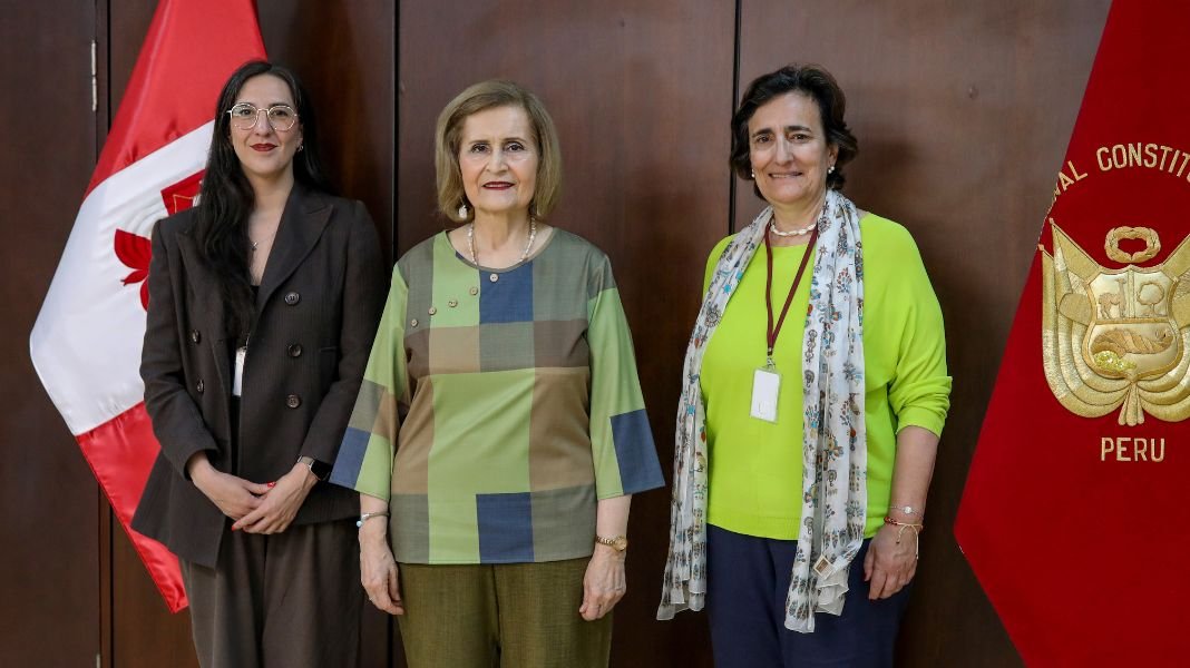 Presidenta del TC Luz Pacheco recibió a codirectora del Observatorio Complutense de la Desinformación, Loreto Corredoira