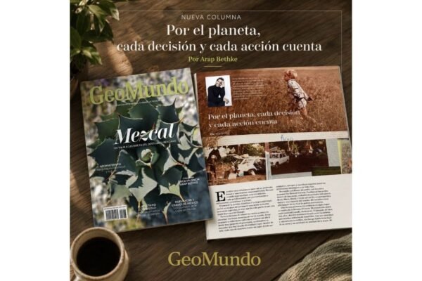 Arap Bethke se estrena como columnista de la revista GeoMundo 