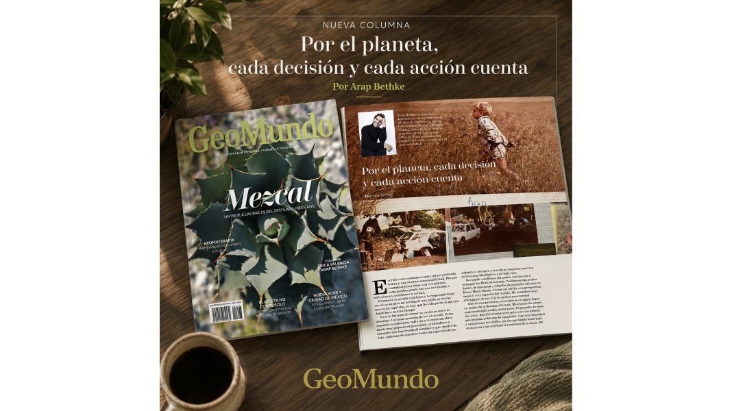 Arap Bethke se estrena como columnista de la revista GeoMundo 