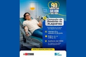 Minsa lanza campaña de donación de plaquetas para pacientes del Instituto Nacional de Enfermedades Neoplásicas (INEN)