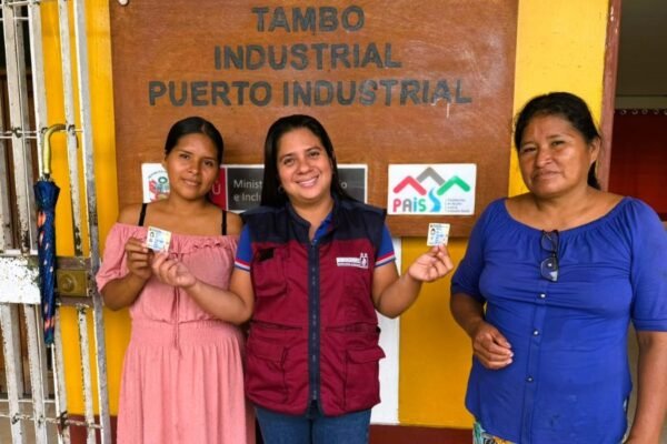 Comunidades nativas del distrito de Pastaza acceden gratis a DNI en Tambo Puerto Industrial