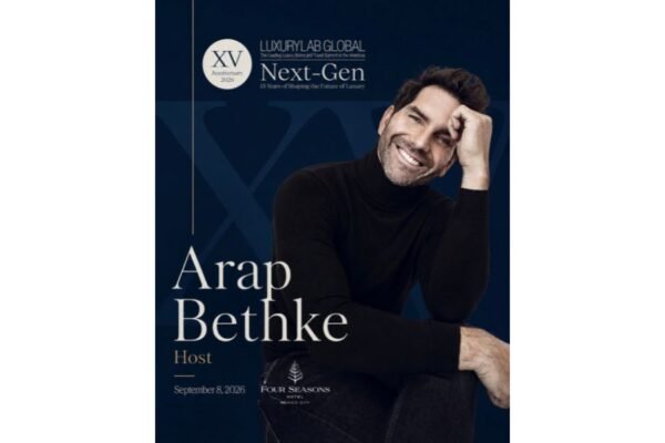 Arap Bethke conducirá el LuxuryLab Global 2026 que reunirá a los protagonistas del lujo, en su XV edición